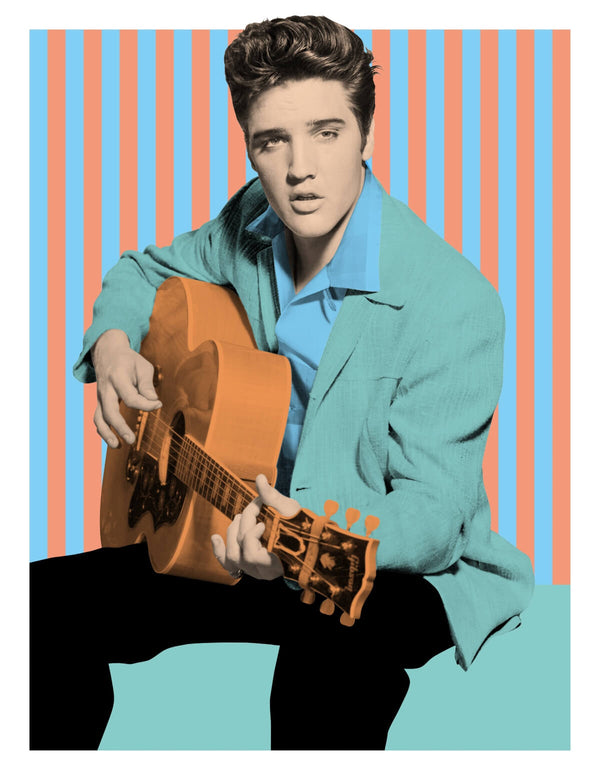 1956: Rock and roll singer Elvis Presley Giclee print